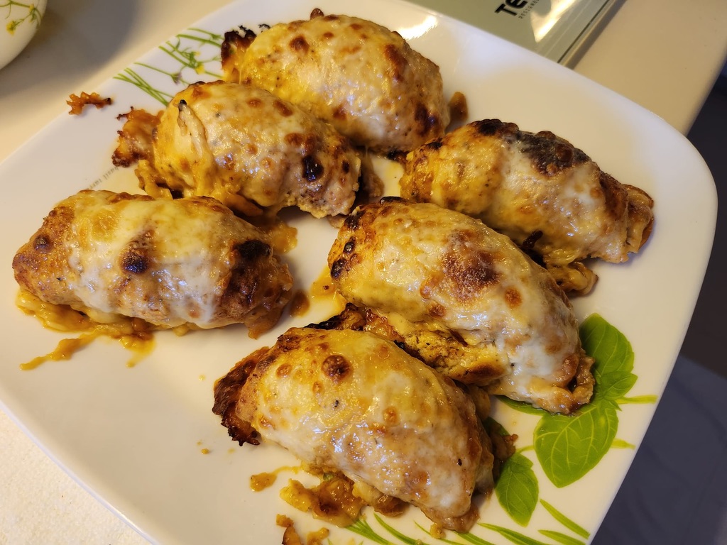 Grilled chicken with cheese